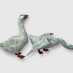 J. Clayton Bright, Intruder (table size), Bronze, 10 x 8 x 3 ½ inches / 12 x 9 ½ x 5 ½ inches, Edition of 25