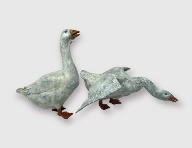 J. Clayton Bright, Intruder (table size), Bronze, 10 x 8 x 3 ½ inches / 12 x 9 ½ x 5 ½ inches, Edition of 25