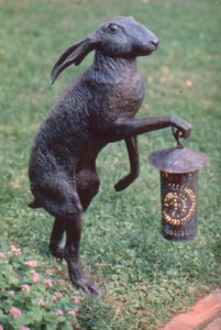 J. Clayton Bright, Jack O' Lantern, Bronze, 16 x 6 x 23 inches