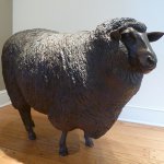 J. Clayton Bright, Sheep (Standing), bronze, 46 x 36 x 24 inches