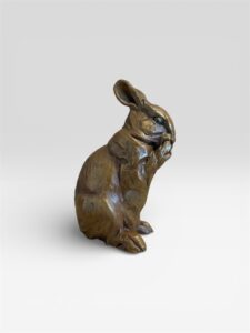 Margery Torrey, Clean Paws, Bronze, 6 ½ x 4 x 3 inches