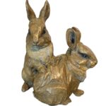 Margery Torrey, Double Trouble, Bronze, 8 x 6 x 3 ½ inches