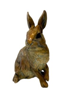Margery Torrey, Heads Up, Bronze, 4 ½ x 3 ½ x 6 ¼ inches