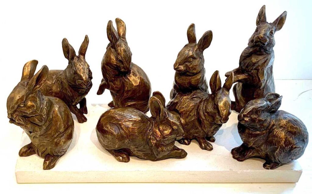 Margery Torrey, The Warren (set of 7), Bronze, various sizes - SOLD -