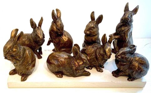 Margery Torrey, The Warren (set of 7), Bronze, various sizes - SOLD -