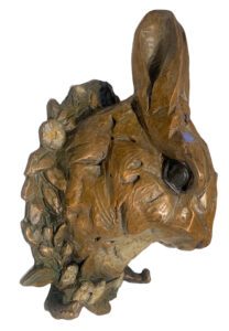 Margery Torrey, Bunny Bouquet, Bronze, 9 x 6.5 x 3 inches