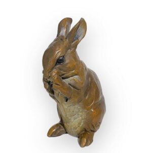 Margery Torrey, Clean Paws, Bronze, 6 ½ x 4 x 3 inches