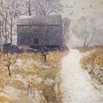 N.C. Wyeth (1882-1945), Chadds Ford Landscape with Barn, c. 1915/1920, Oil on canvas, 25 x 30 inches