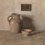 N.C. Wyeth (1882-1945), Still Life with Pitcher, Bowl, and Framed Picture, Oil on canvas, 25 x 30 inches