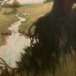 SOLD - N.C. Wyeth (1882-1945), Untitled (Chadds Ford Landscape), 1903, Oil on canvas, 24 x 16 inches