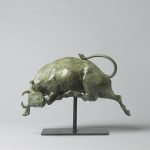 Olivia Musgrave, Io and the Gadfly Maquette, Bronze, 11 x 16 x 7 inches, Edition of 12