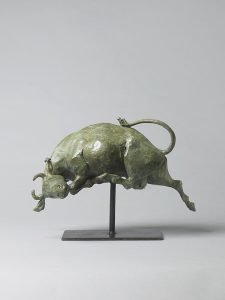 Olivia Musgrave, Io and the Gadfly Maquette, Bronze, 11 x 16 x 7 inches, Edition of 12