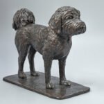 Rikki Morley Saunders, Woof, 2020, Bronze, 9 ½ x 7 ¾ x 4 ¼ inches