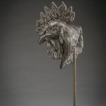 Rikki Saunders, Dinner Guest 1, 2015, Bronze, 12 1/2 x 3 3/4 x 5 1/2 inches