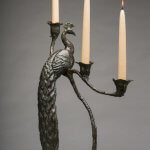 Rikki Morley Saunders, Sentinel, Bronze, 14 x 9 x 19 ¼ inches