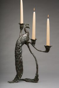 Rikki Morley Saunders, Sentinel, Bronze, 14 x 9 x 19 ¼ inches