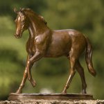 Rikki Morley Saunders, Commanche Moon, Bronze, 13 x 4 x 12 inches, Edition of 8