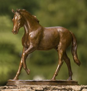 Rikki Morley Saunders, Commanche Moon, Bronze, 13 x 4 x 12 inches, Edition of 8