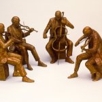 J. Clayton Bright, String Quartet, bronze, edition of 20