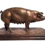 J. Clayton Bright, Sweet Pea, Bronze, 11 x 5 ¾ x 4 ½ inches, Edition of 15
