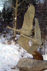 Margery Torrey, Swan Duet, Bronze (life size), edition of 15