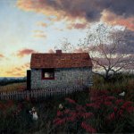 Timothy Barr, Free Range, 2012, oil on panel, 18 x 24 inches