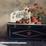 Timothy Barr, Hope Chest, oil on panel, 16 x 24 inches