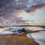 Timothy Barr, Thin Blue Lines, oil on canvas, 30 x 40 inches