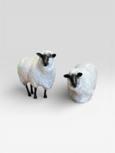 J. Clayton Bright, Sheep (table size), Bronze, 8 x 3 x 5 ½ inches, Edition of 35