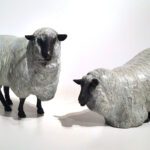 J. Clayton Bright, Sheep (table size), Bronze, 8 x 3 x 5 ½ inches, Edition of 35