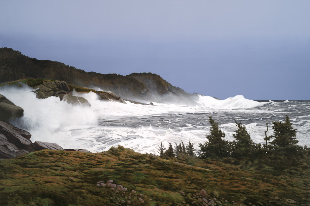 Peter Sculthorpe, Aftermath, oil on linen, 32 x 48 inches