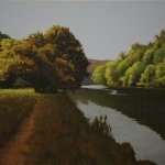 Peter Sculthorpe, Morning on the Brandywine, Delaware, oil on linen, 16 x 24 inches