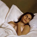 Bo Bartlett, Penumbra, 2009, Oil on Panel, 24 x 24 inches