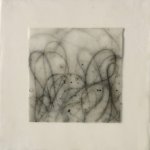 Betsy Eby, Small Tablet on Panel 9, Encaustic on Mounted Canvas 10 x 10 inches