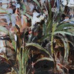 Alex Kanevsky, Lilies, Oil on Board, 16 x 10 inches