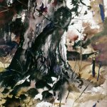 Andrew Wyeth, Burled Oak, c. 1949, Watercolor, 24 x 19¼ inches