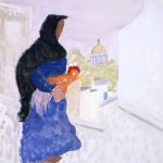 Milton Avery, Mexican Scene, 1946, Watercolor, gouache and charcoal on paper, 29½ x 22 inches