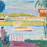 Oscar Bluemner (1867-1938), Study for Little Ferry, N.J., 1911, Watercolor on paper, 7 1/8 x 9 7/8 inches