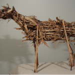 Deborah Butterfield, Untitled, 1980, Steel rod, wire, straw, wood, 26 x 31 x 12 inches