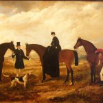 Claude Ferneley, Fox Hunt, 1861, Oil on canvas, 27 x 48 inches
