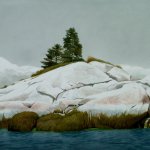 Greg Mort, Fog Bank, 2011, Watercolor, 17 x 26 inches