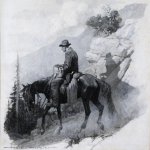 Gayle Hoskins, How Bravely the October Sun Had Mocked the Warped Figure Down the Mountainside!, 1916, Oil on canvas, 34 1/2 x 31 inches