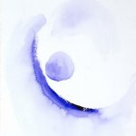 Georgia O'Keeffe, Like an Early Blue Abstraction, c. 1976/1977, Watercolor on Paper, 29¾ x 22½ inches