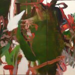 Hollis Heichemer, Hazards of Fortune, Oil on Canvas, 29 x 71 inches