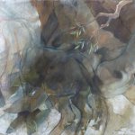 Jane Morris Pack, Centaur Ghost, Oil on Paper, 29½ x 41 inches
