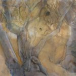 Jane Morris Pack, Horse Head, Oil on Paper, 29½ x 41 inches