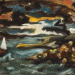 Jackson Pollock, Seascape, 1934, Oil on Canvas, 12 x 16 inches