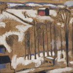 Man Ray, Landscape - Ramapo Hill, Oil on canvas, 19 1/2 x 23 1/2 inches