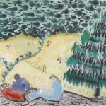 Milton Avery, From Ball Mountain, 1943, Watercolor, 22 x 30 inches