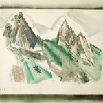 John Marin, White Mountain Country, Summer No. 29, Watercolor, graphite, and black chalk on paper, 17 7/8 x 22 1/4 inches